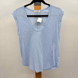 be cool Women's Size S Blue Heathered Short Sleeve Shirt
