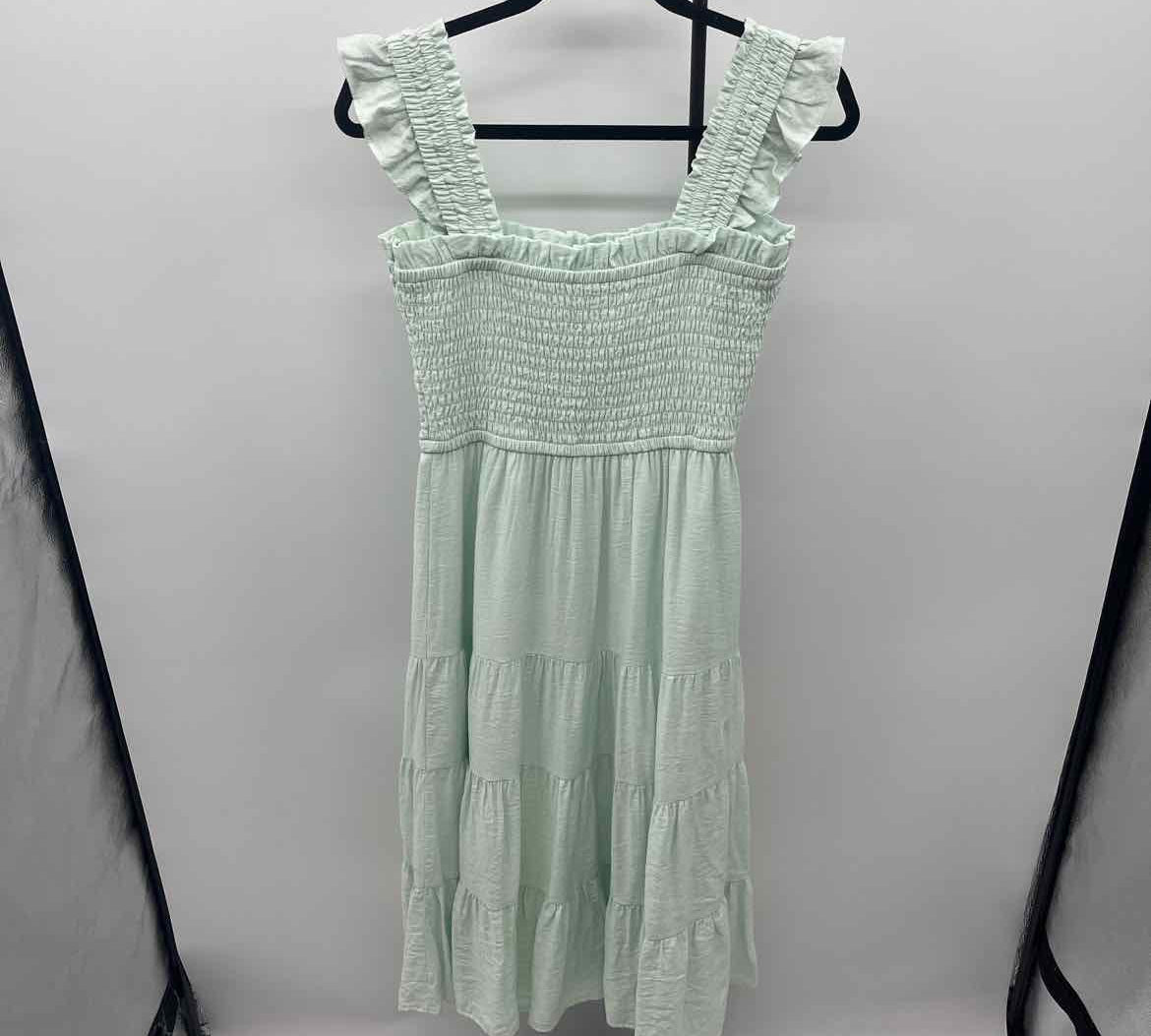 Express Women's Size 6 Green Solid Dress