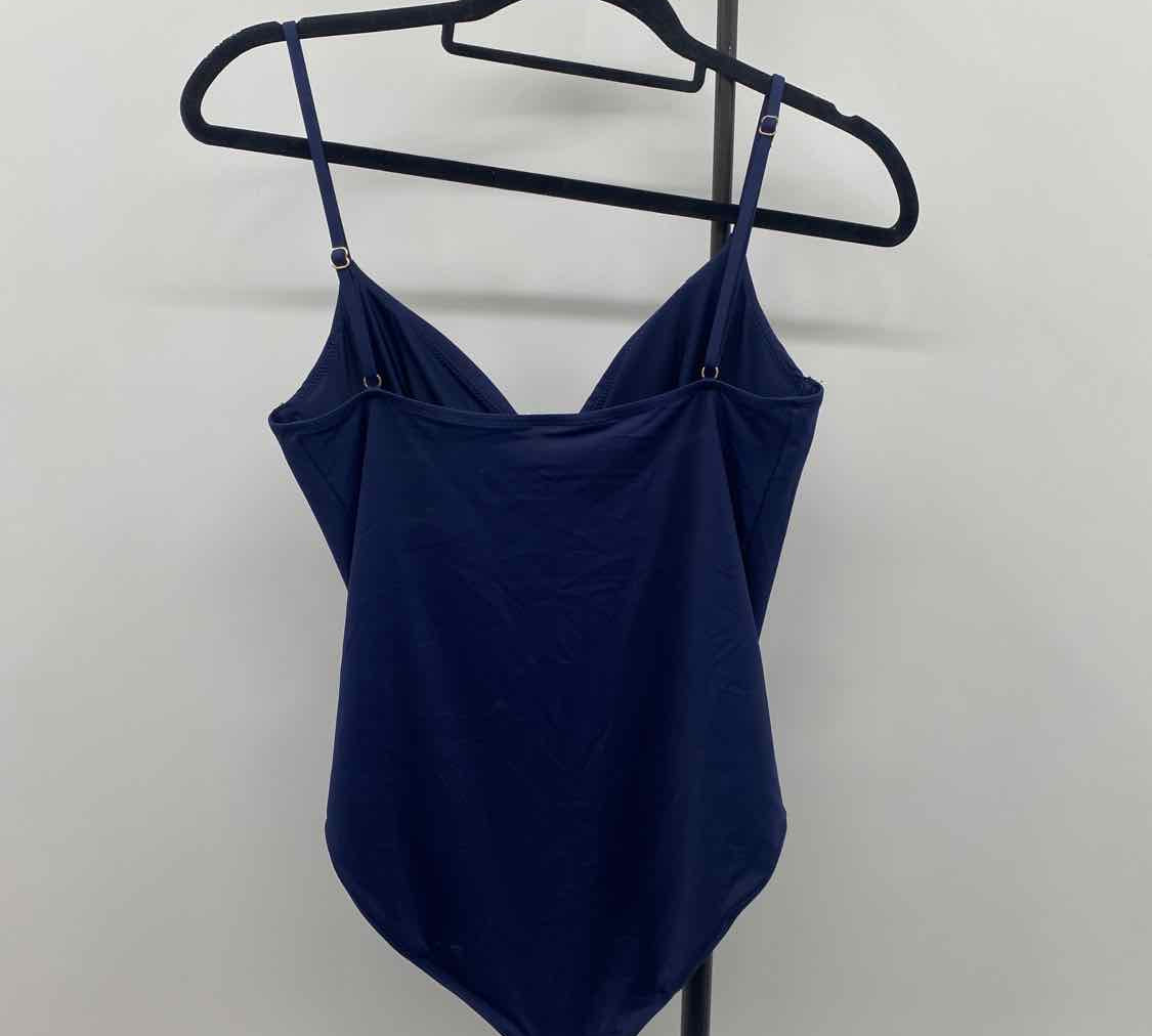 Vineyard Vines Women's Size M Navy Solid Swimsuit - 1 Piece