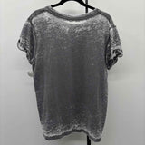 recycled karma Women's Size M Gray Tie Dye Short Sleeve Shirt