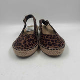 Bella Vita Women's Shoe Size 6.5 Brown Animal Print Slingbacks