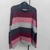 Penelope Rose Women's Size 3X Multi-Color Stripe Sweater