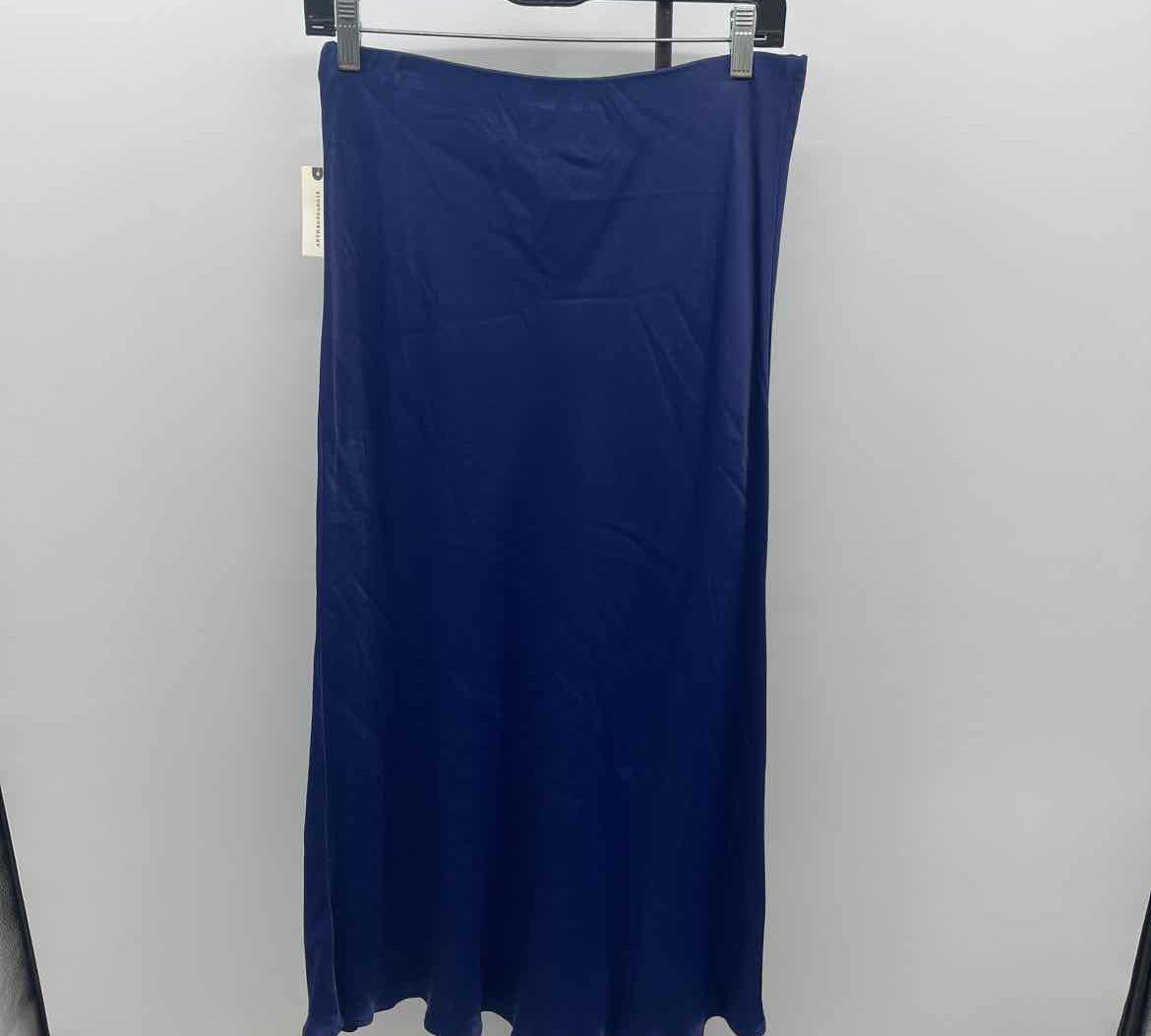 Anthropologie Junior's Size 10 Blue Solid Skirt