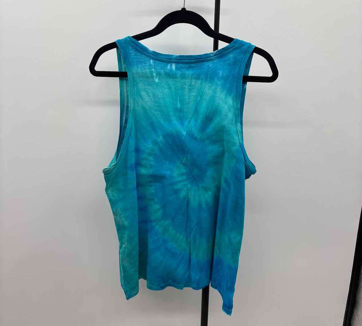 Madewell Junior's Size L Turquoise Tie Dye Tank
