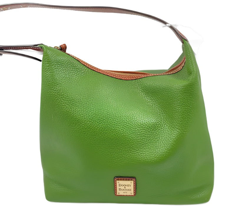 DOONEY & BOURKE Olive Green Pebbled Leather PAIGE Shoulder Bag Purse