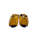 Coach Women's Shoe Size 9 Mustard Yellow pebble Loafers