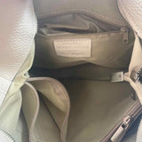 Vera Pelle Women's Ivory pebbled Purse