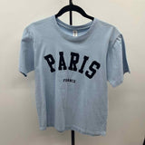 Caribbean Seal Women's Size S Blue Solid Short Sleeve Shirt
