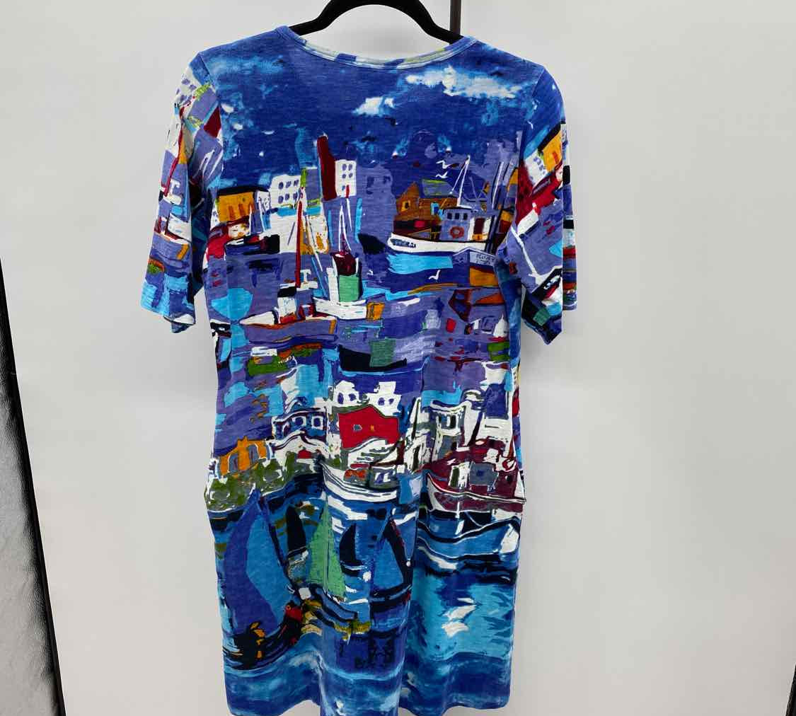orientique Women's Size 10 Blue boats Dress