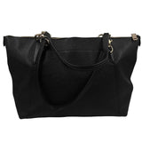 Back COACH Black Leather AVA Handled Tote Bag Purse