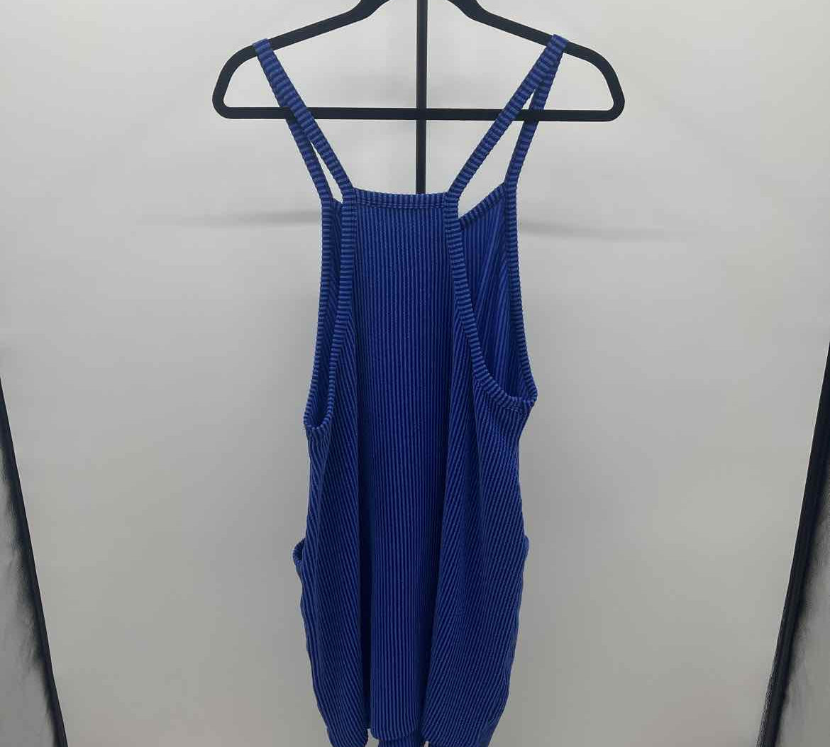 Moon Ryder Women's Size M Blue Stripe Coverup