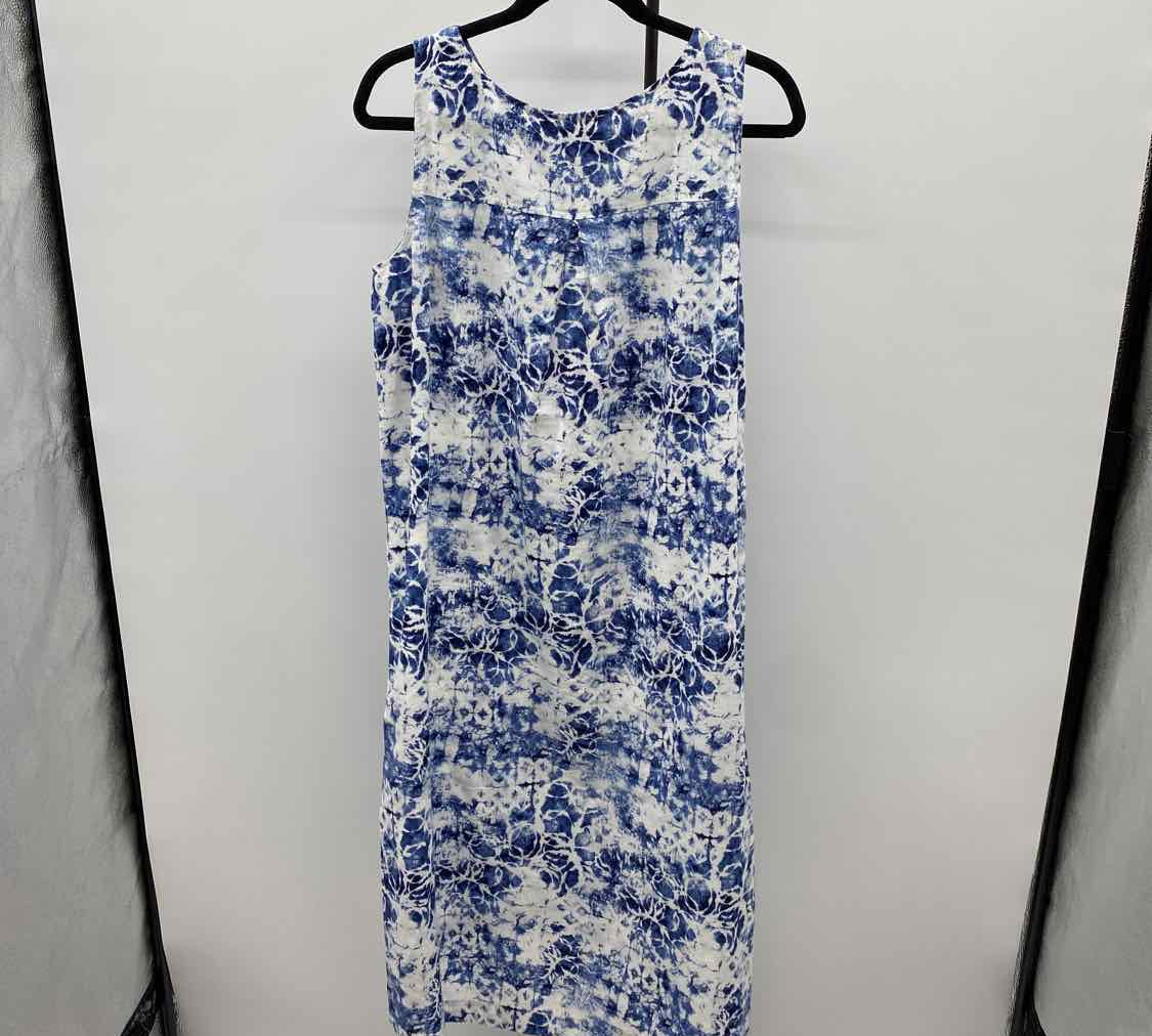 Habitat Women's Size 10 Blue Abstract Dress