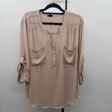 Torrid Women's Size 3X Beige Solid Long Sleeve Shirt