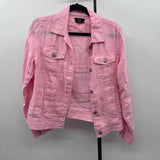 Jones & Co. Women's Size M Pink Solid Jacket