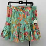 Spartina Women's Size 10 Green Floral Skirt