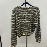 Color Block Junior's Size M Green Textured Sweater