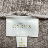 Cyrus Women's Size L Tan Heathered Sweater