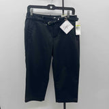 Dockers Women's Size 4 Black Solid Capris