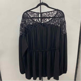 Torrid Women's Size 3X Black Lace Long Sleeve Shirt
