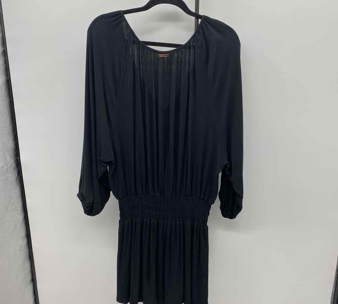 Unbranded Women's Size L Black Textured Coverup