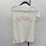 Elan Women's Size XS White Solid Short Sleeve Shirt