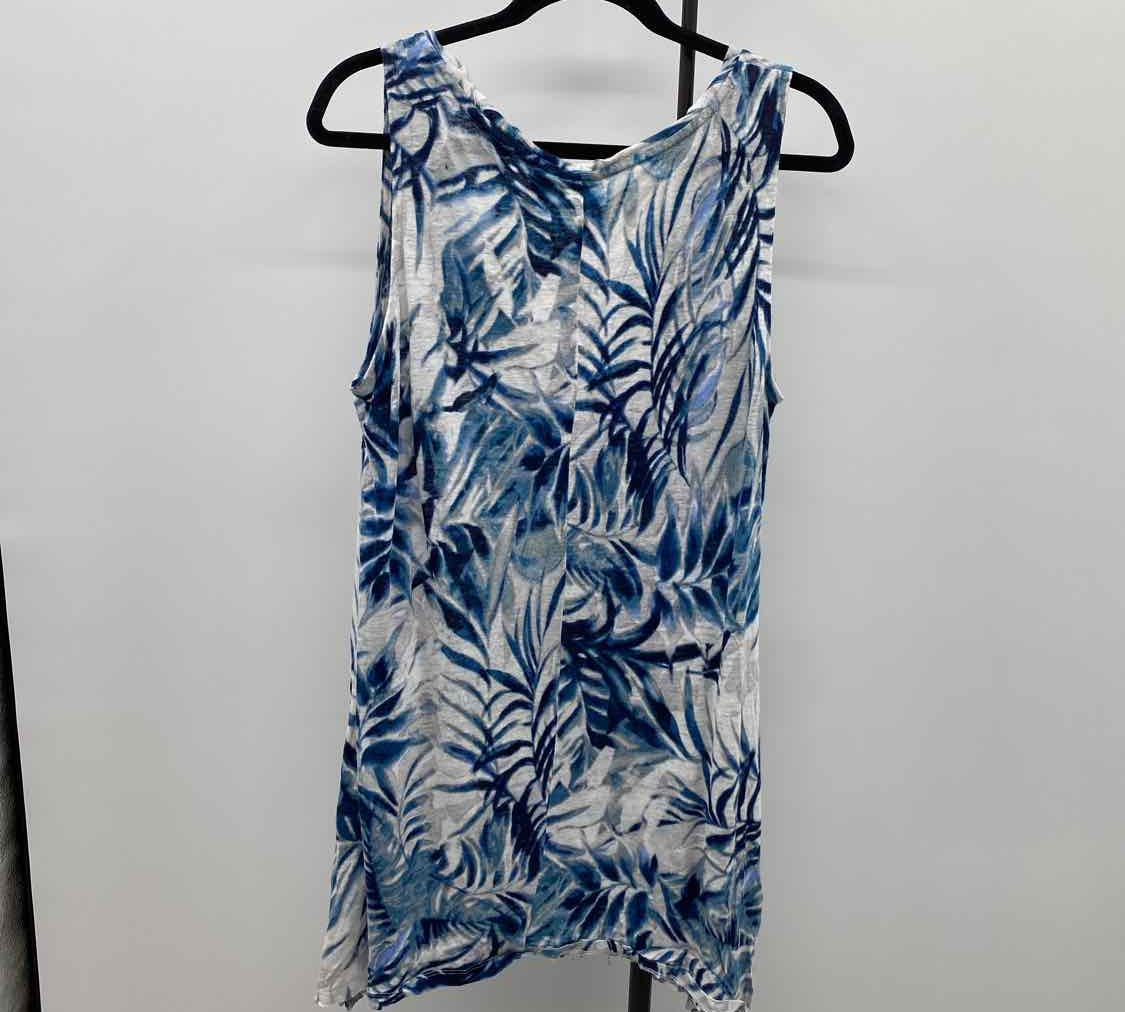 St. Tropez Women's Size 1X Navy Leaf Coverup