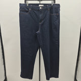 Lands End Men's Size 35 Blue Solid Jeans