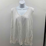 Eileen Fisher Women's Size L Gray Textured Sleeveless Shirt