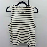 Marled Women's Size XL Ivory Stripe Sleeveless Shirt