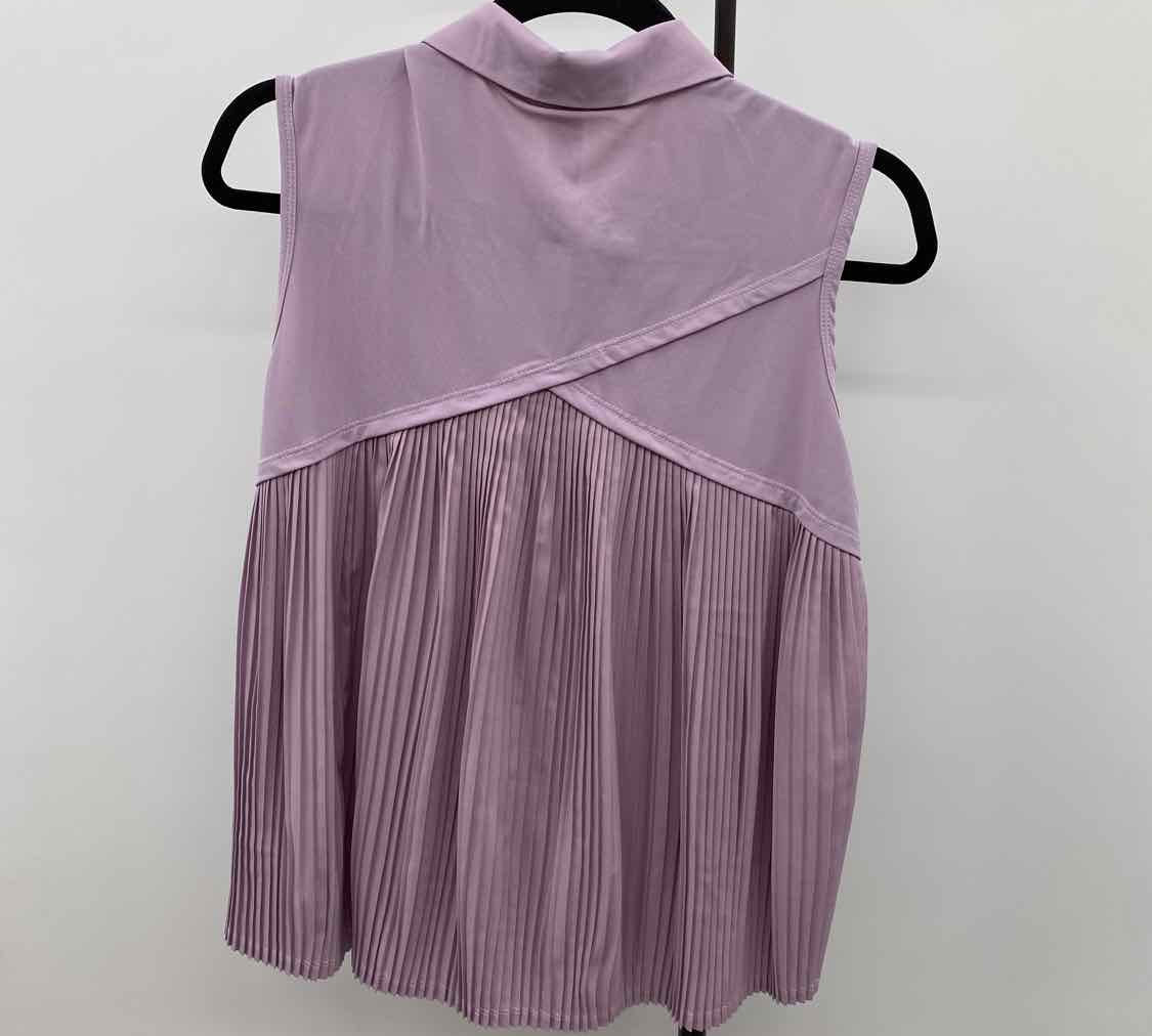 Persifor Women's Size M Dusty Lavender Solid Sleeveless Shirt