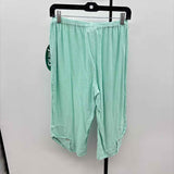 Oh My Gauze Women's Size 12/14 Green Textured Capris