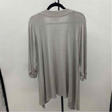 Chico's Women's Size L Gray Solid Cardigan