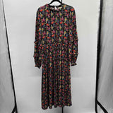 Boden Women's Size 12L Black Floral Dress