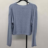 Roxy Women's Size S Blue Ribbed Sweater