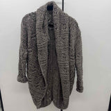 Elsamanda Women's Size S Taupe Textured Cardigan