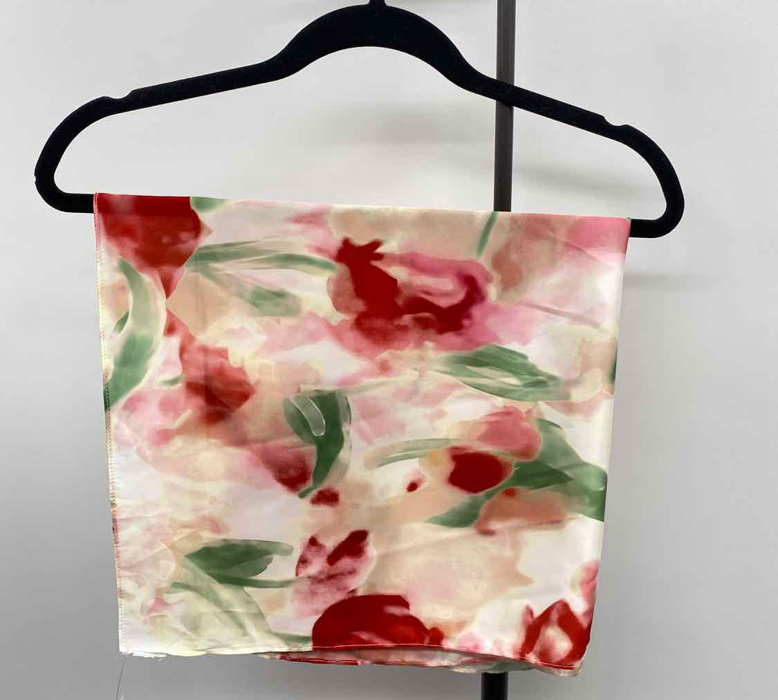 Unbranded Women's Red Floral Dress Scarf
