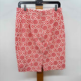 J Crew Women's Size 2 Salmon medallion Skirt
