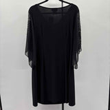 MSK Women's Size XL Black Beaded Gown/Evening Wear