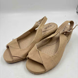 Life Stride Women's Shoe Size 10 Tan Solid Slingbacks