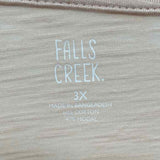 Falls Creek Women's Size 3X Blush Solid Long Sleeve Shirt