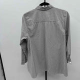 JJill Women's Size MP Charcoal Stripe Long Sleeve Shirt