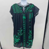 Johnny Was Women's Size 14 Black Embroidered Dress