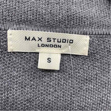 Max Studio Women's Size S Charcoal Solid Cardigan