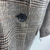 Bagatelle Women's Size L Black Plaid Jacket