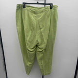 Sigrid Olsen Women's Size 20W Green Textured Capris
