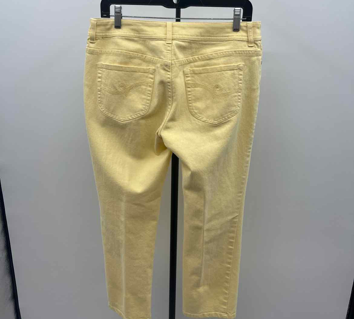 Chico's Women's Size 4 Yellow Solid Jeans