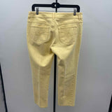Chico's Women's Size 4 Yellow Solid Jeans