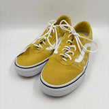 Vans Women's Shoe Size 10 Mustard Yellow Solid Sneakers