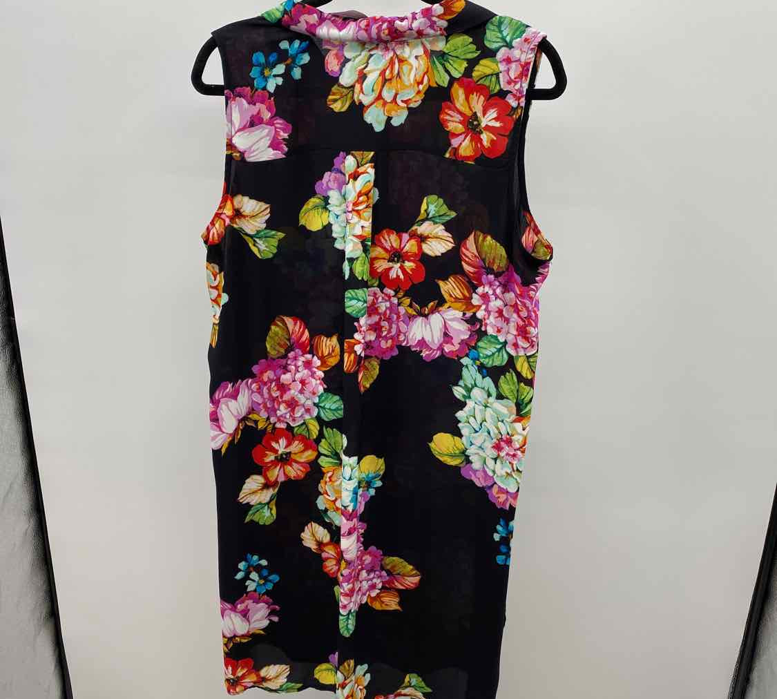 Spense Women's Size 16 Black Floral Dress