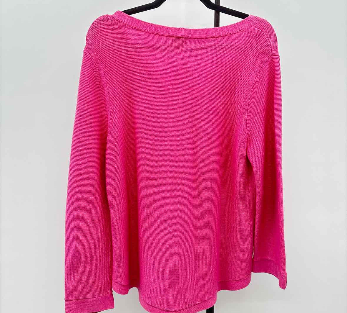 Talbots Women's Size L Pink Solid Sweater